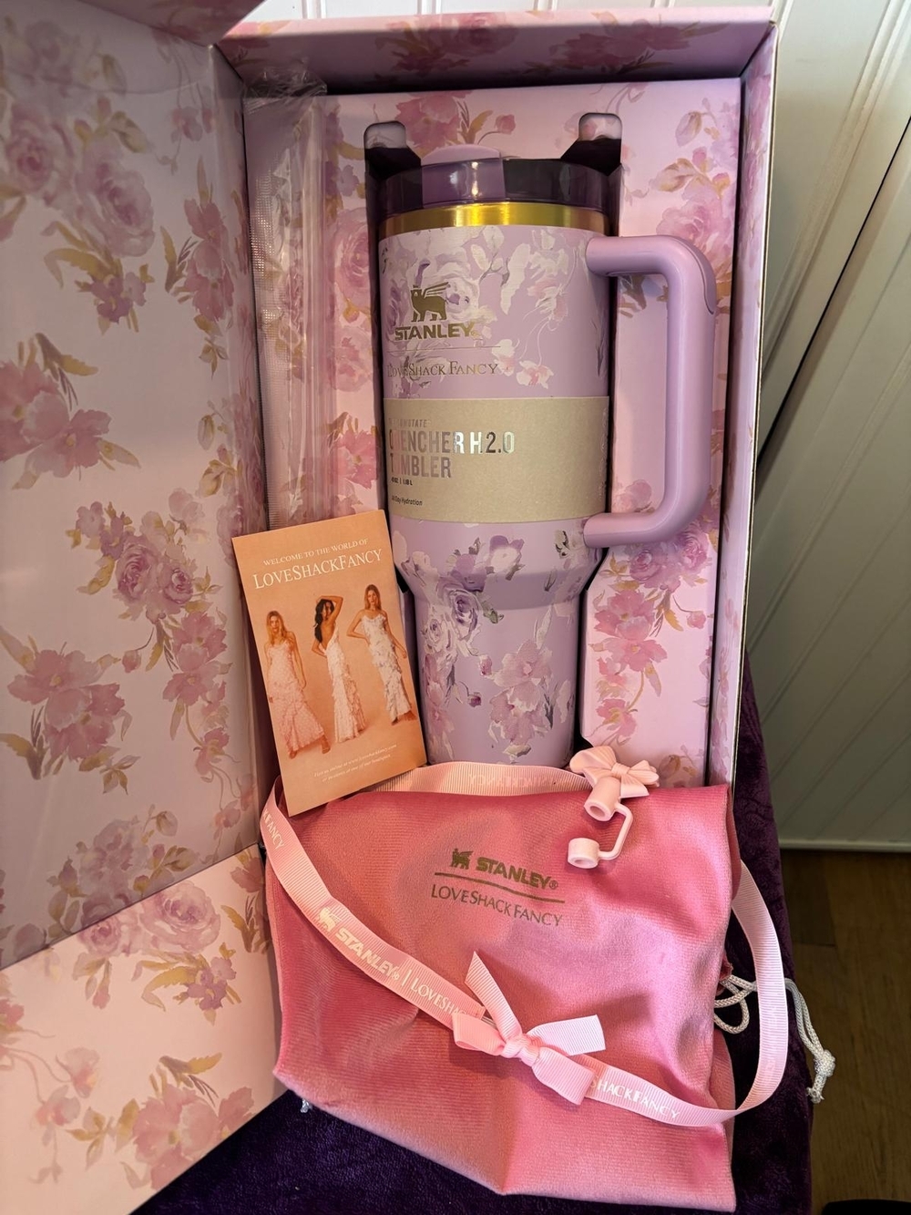 Stanley x LoveShackFancy Lavender Floral Quencher H2.0 Tumbler